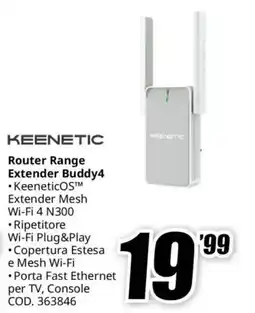 MediaWorld KEENETIC Router Range Extender Buddy4 offerta