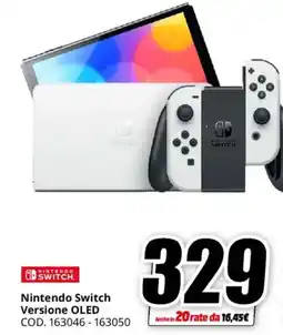 MediaWorld Nintendo Switch Versione OLED offerta