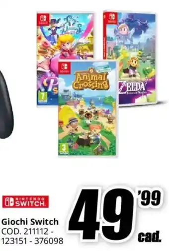 MediaWorld Giochi Switch offerta