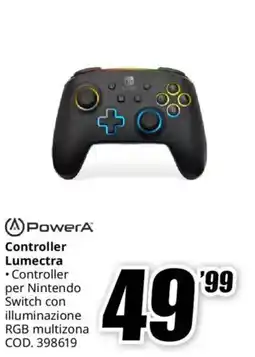 MediaWorld PowerA Controller Lumectra offerta