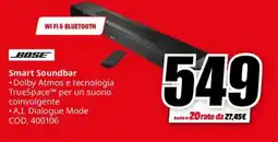 MediaWorld BOSE Smart Soundbar offerta