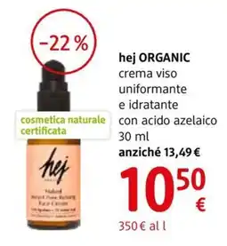 dm drogerie markt hej ORGANIC crema viso uniformante e idratante con acido azelaico offerta