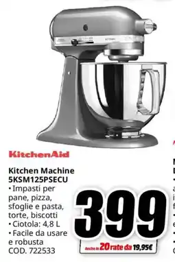 MediaWorld KitchenAid Kitchen Machine 5KSM125PSECU offerta