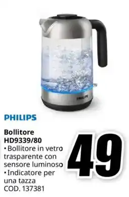 MediaWorld PHILIPS Bollitore HD9339/80 offerta