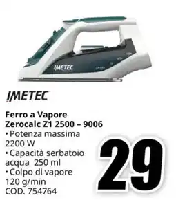 MediaWorld IMETEC Ferro a Vapore Zerocalc Z1 2500 - 9006 offerta