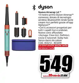 MediaWorld dyson Nuovo Airwrap i.d. offerta