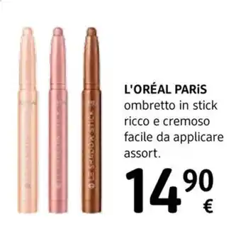 dm drogerie markt L'ORÉAL PARIS ombretto in stick ricco e cremoso facile da applicare offerta