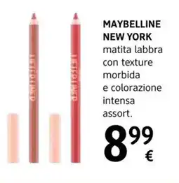 dm drogerie markt MAYBELLINE NEW YORK matita labbra con texture morbida e colorazione intensa offerta