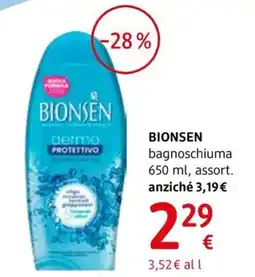 dm drogerie markt BIONSEN bagnoschiuma offerta