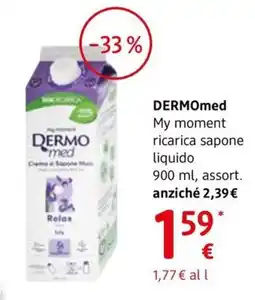 dm drogerie markt DERMOmed My moment ricarica sapone liquido offerta