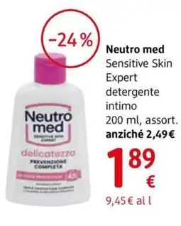 dm drogerie markt Neutro med Sensitive Skin Expert detergente intimo offerta