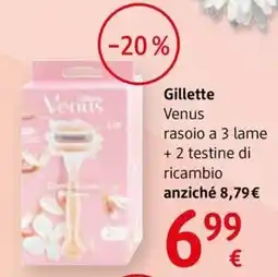 dm drogerie markt Gillette Venus rasoio a 3 lame + 2 testine di ricambio offerta