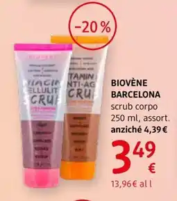 dm drogerie markt BIOVÈNE BARCELONA scrub corpo offerta