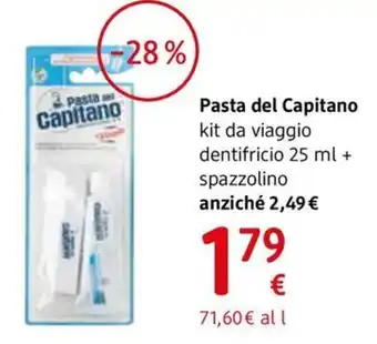 dm drogerie markt Pasta del Capitano kit da viaggio dentifricio + spazzolino offerta