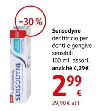 dm drogerie markt Sensodyne dentifricio per denti e gengive sensibili offerta