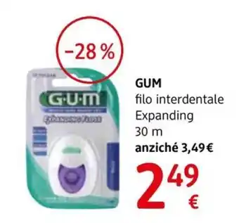 dm drogerie markt GUM filo interdentale Expanding 30 m offerta