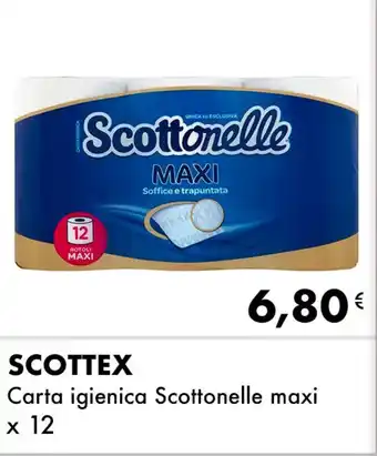 Iper Tosano SCOTTEX Carta igienica Scottonelle maxi offerta