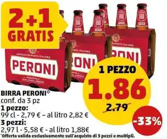 PENNY Birra PERONI offerta