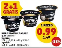 PENNY HIPRO  proteine danone gusti assortiti offerta