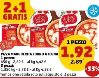 PENNY Pizza margherita forno a legna offerta