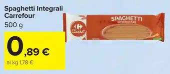 Carrefour Spaghetti Integrali Carrefour offerta