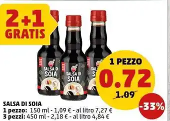 PENNY Salsa di soia offerta