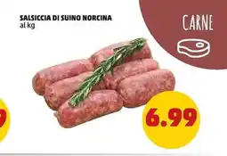 PENNY Salsiccia di suino norcina al kg offerta