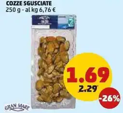 PENNY Cozze sgusciate offerta