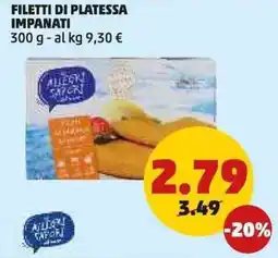 PENNY Filetti di platessa impanati offerta