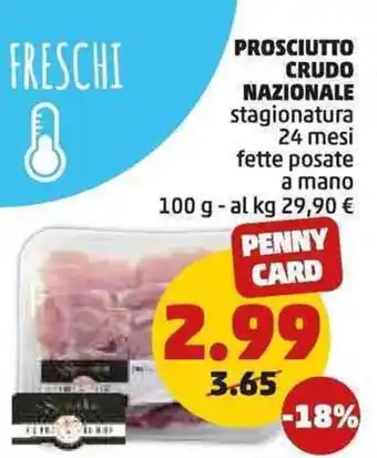 PENNY Prosciutto crudo nazionale offerta