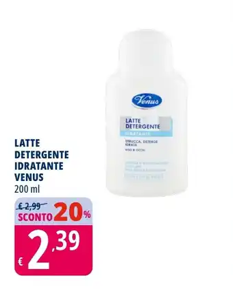 Tigros Latte detergente idratante VENUS offerta