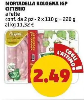 PENNY Mortadella bologna igp citterio offerta