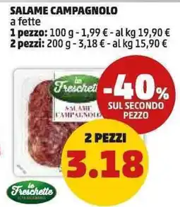 PENNY Salame campagnolo a fette offerta