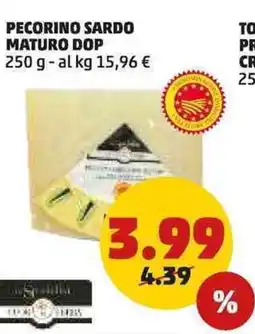 PENNY Pecorino sardo maturo dop offerta