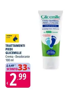 Tigros Trattamenti piedi GLICEMILLE offerta