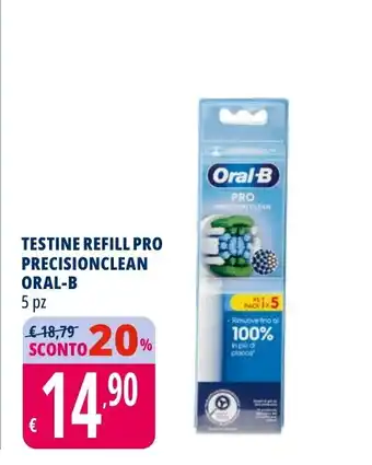 Tigros Testine refill pro precisionclean ORAL-B offerta