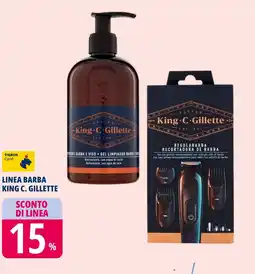 Tigros Linea barba KING C. GILLETTE offerta