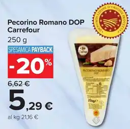 Carrefour Pecorino Romano DOP Carrefour offerta