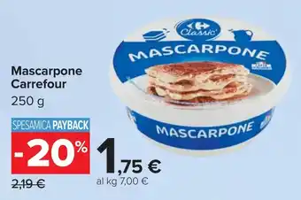 Carrefour Mascarpone Carrefour offerta