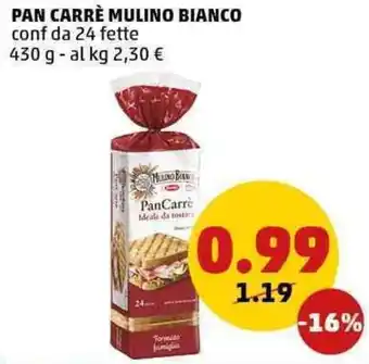 PENNY Pan carrè mulino bianco offerta