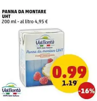 PENNY Panna da montare uht offerta