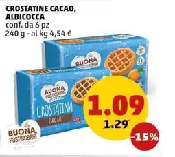 PENNY Crostatine cacao, albicocca offerta