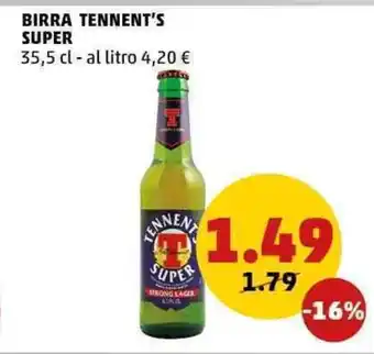 PENNY Birra tennent's super offerta