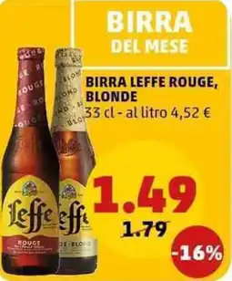 PENNY Birra leffe rouge, blonde offerta