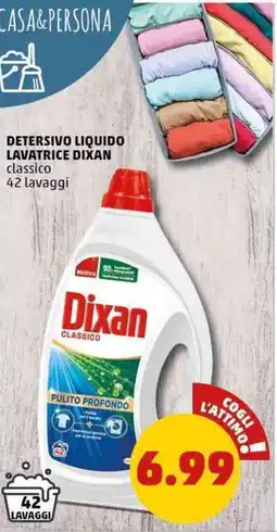 PENNY Detersivo liquido lavatrice dixan classico offerta