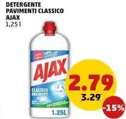 PENNY Detergente pavimenti classico ajax offerta