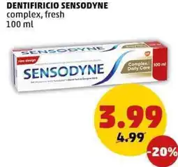 PENNY Dentifiricio sensodyne complex, fresh offerta