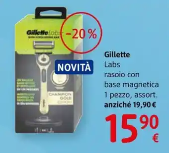 dm drogerie markt Gillette Labs rasoio con base magnetica offerta