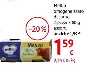 dm drogerie markt Mellin omogeneizzato di carne offerta