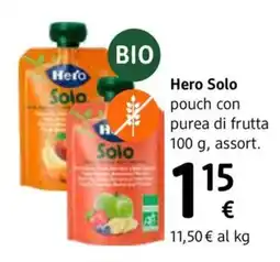 dm drogerie markt Hero Solo pouch con purea di frutta offerta